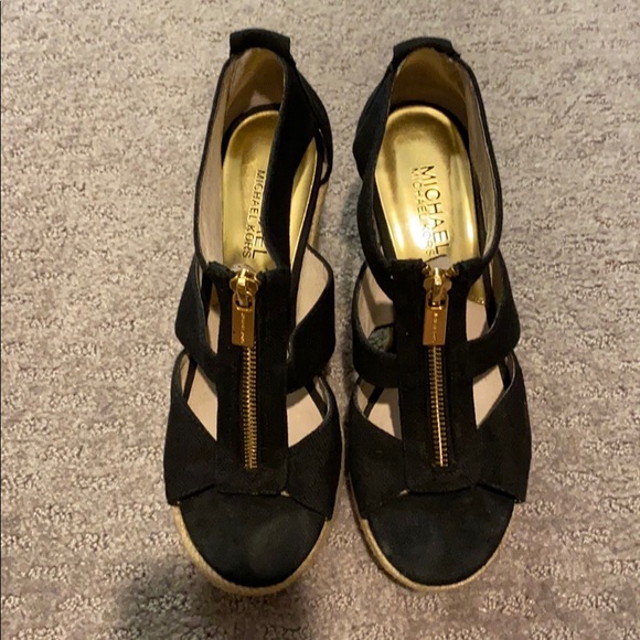 Michael Kors Black espadrille wedges - Picture 2 of 4